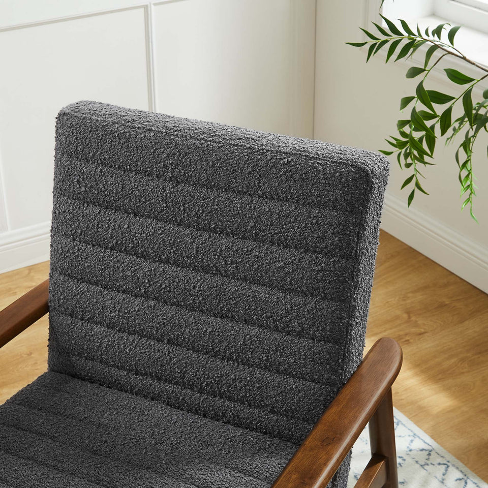 Jensen Boucle Fabric Accent Chair by Modway