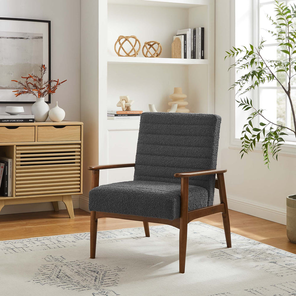 Jensen Boucle Fabric Accent Chair by Modway