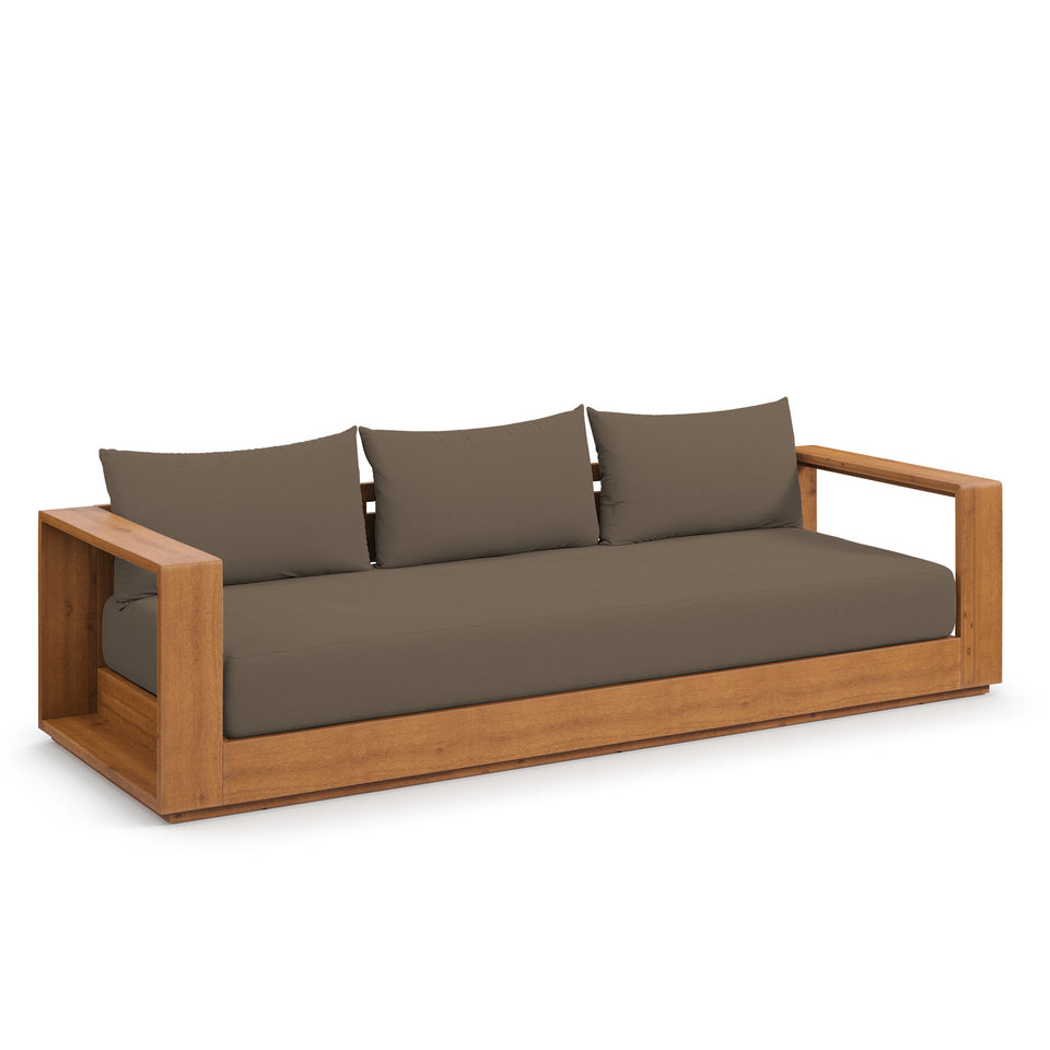 Tahoe Outdoor Patio Acacia Wood Sofa by Modway