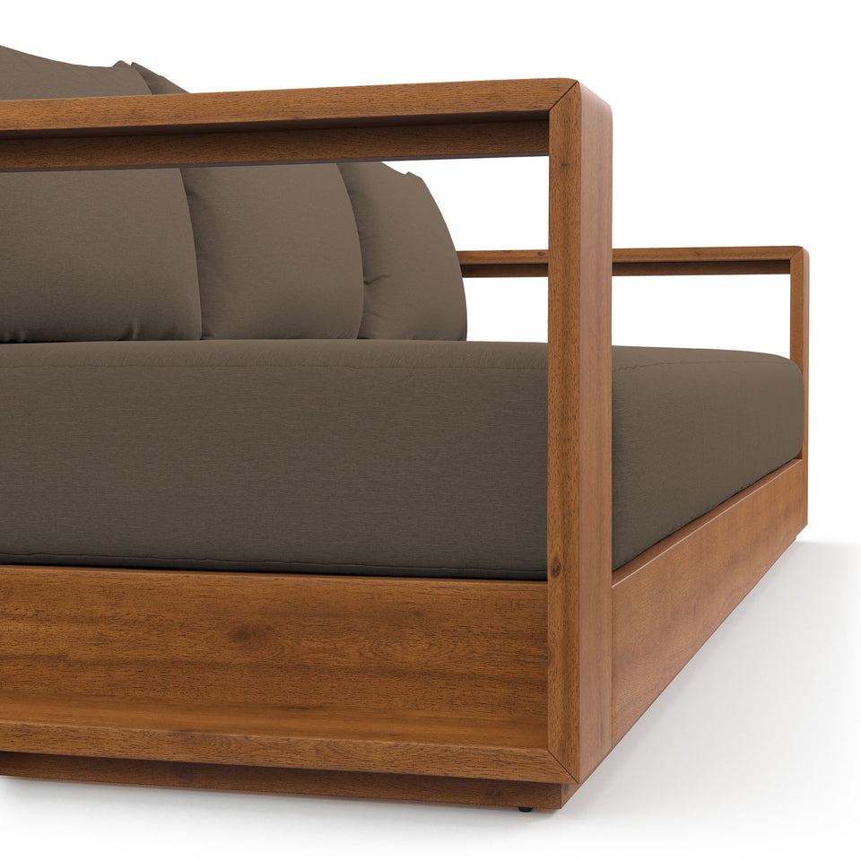 Tahoe Outdoor Patio Acacia Wood Sofa by Modway