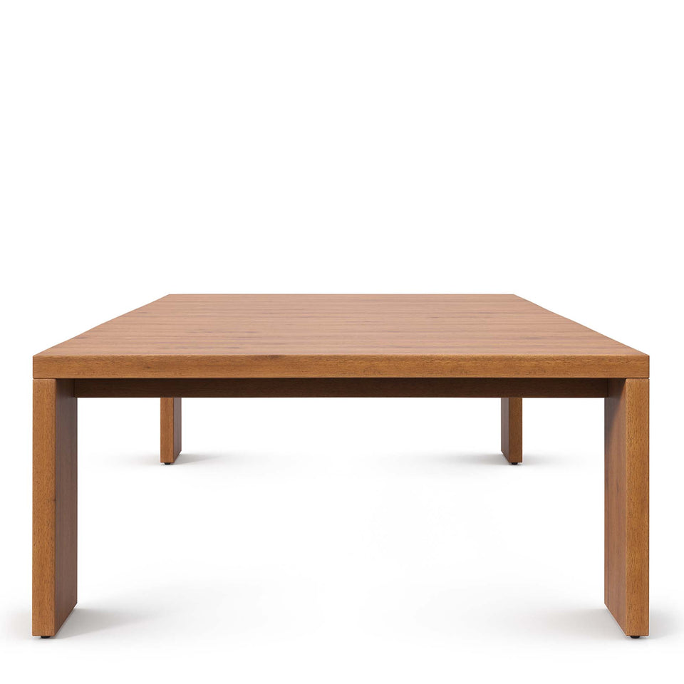 Tahoe 2-Piece Outdoor Patio Acacia Wood Sofa and Coffee Table Set by Modway