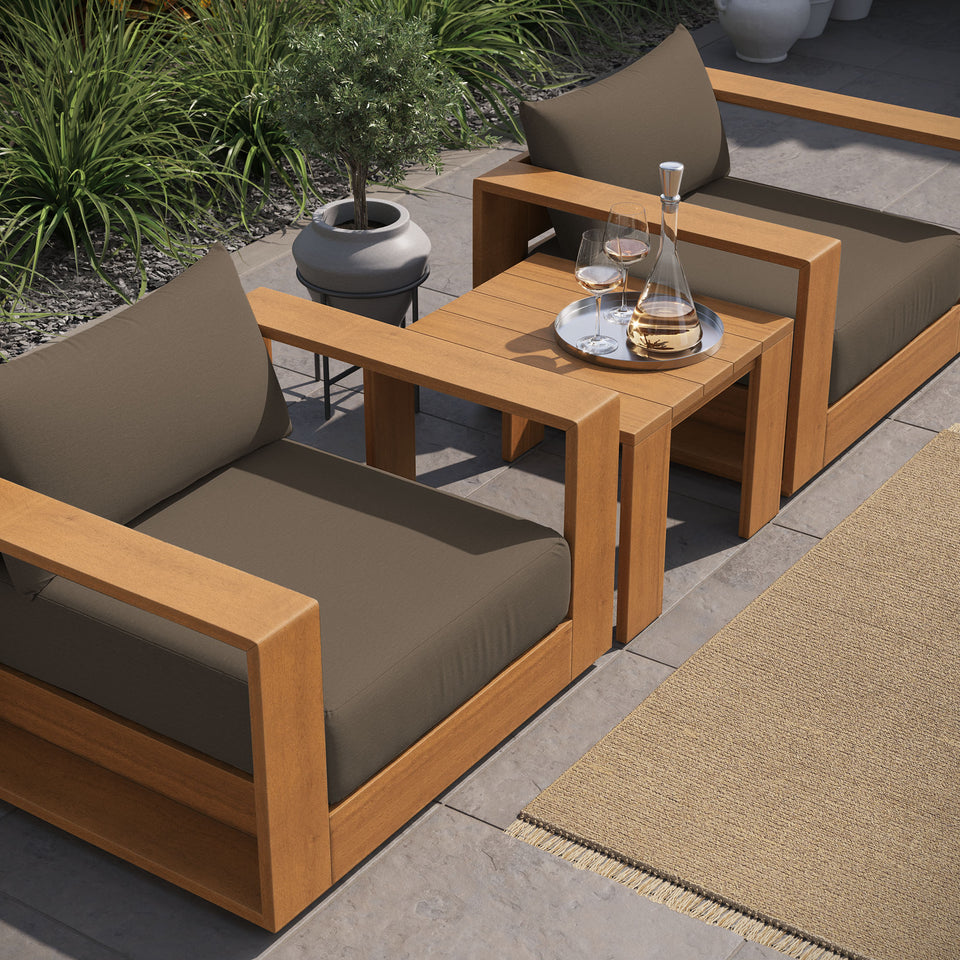 Tahoe 3-Piece Outdoor Patio Acacia Wood Furniture Set by Modway