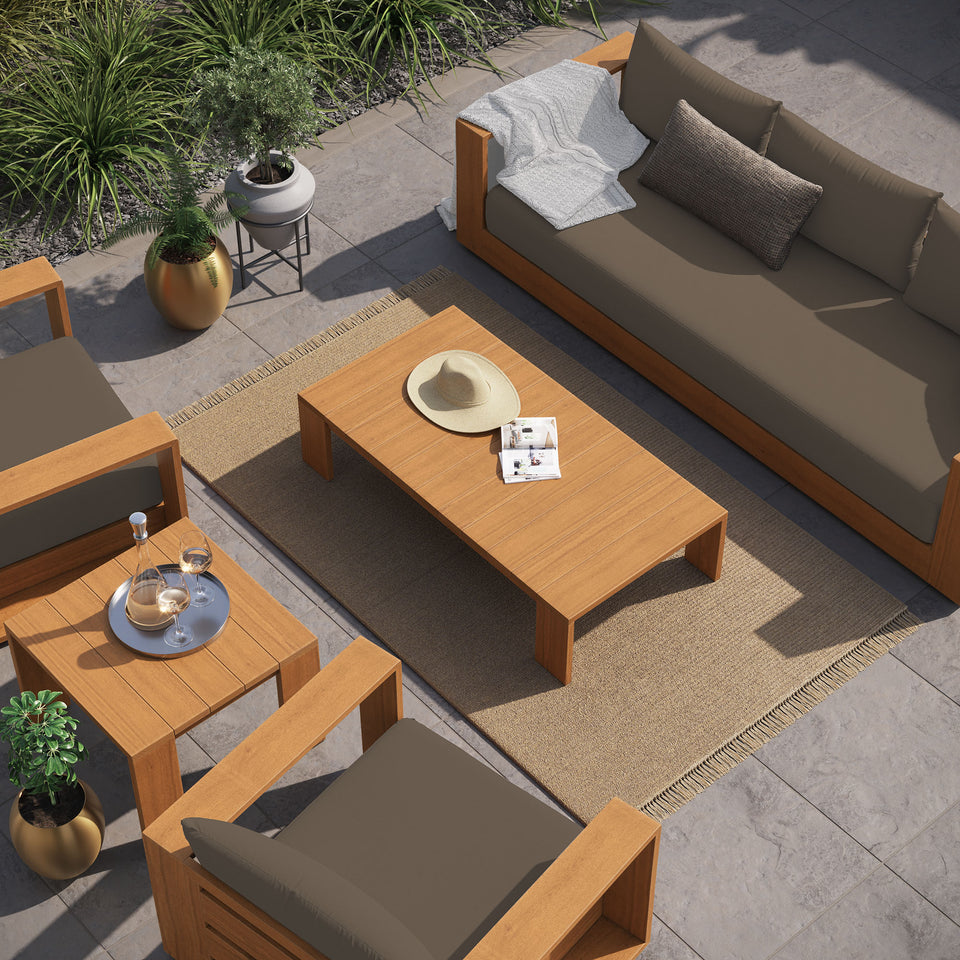 Tahoe 5-Piece Outdoor Patio Acacia Wood Furniture Set by Modway