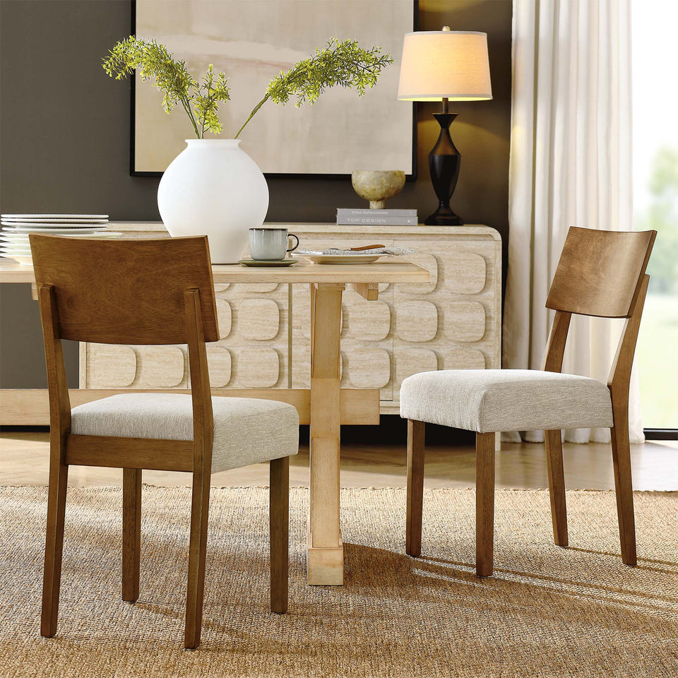 Pax Wood Dining Side Chairs Set of 2 by Modway