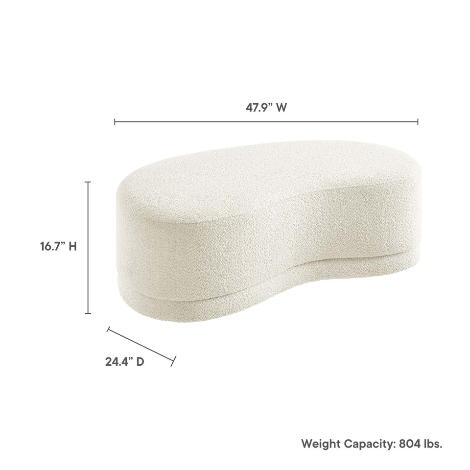 Nimbus 48" Upholstered Ottoman Bench by Modway