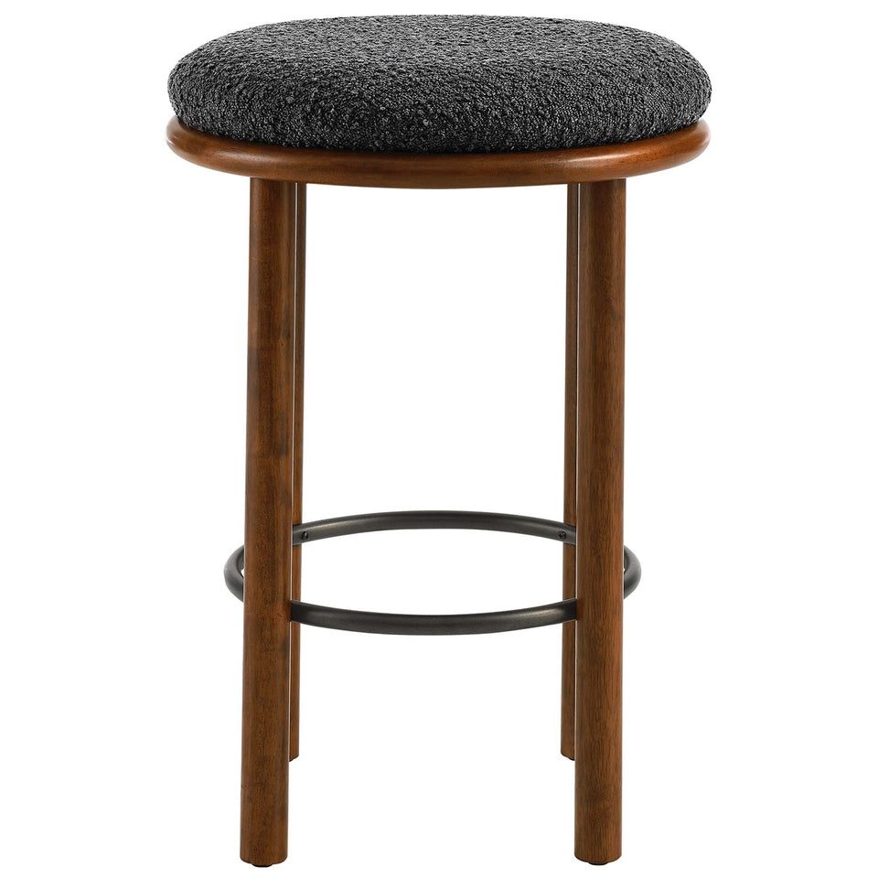 Fable Boucle Fabric Counter Stools Set of 2 by Modway