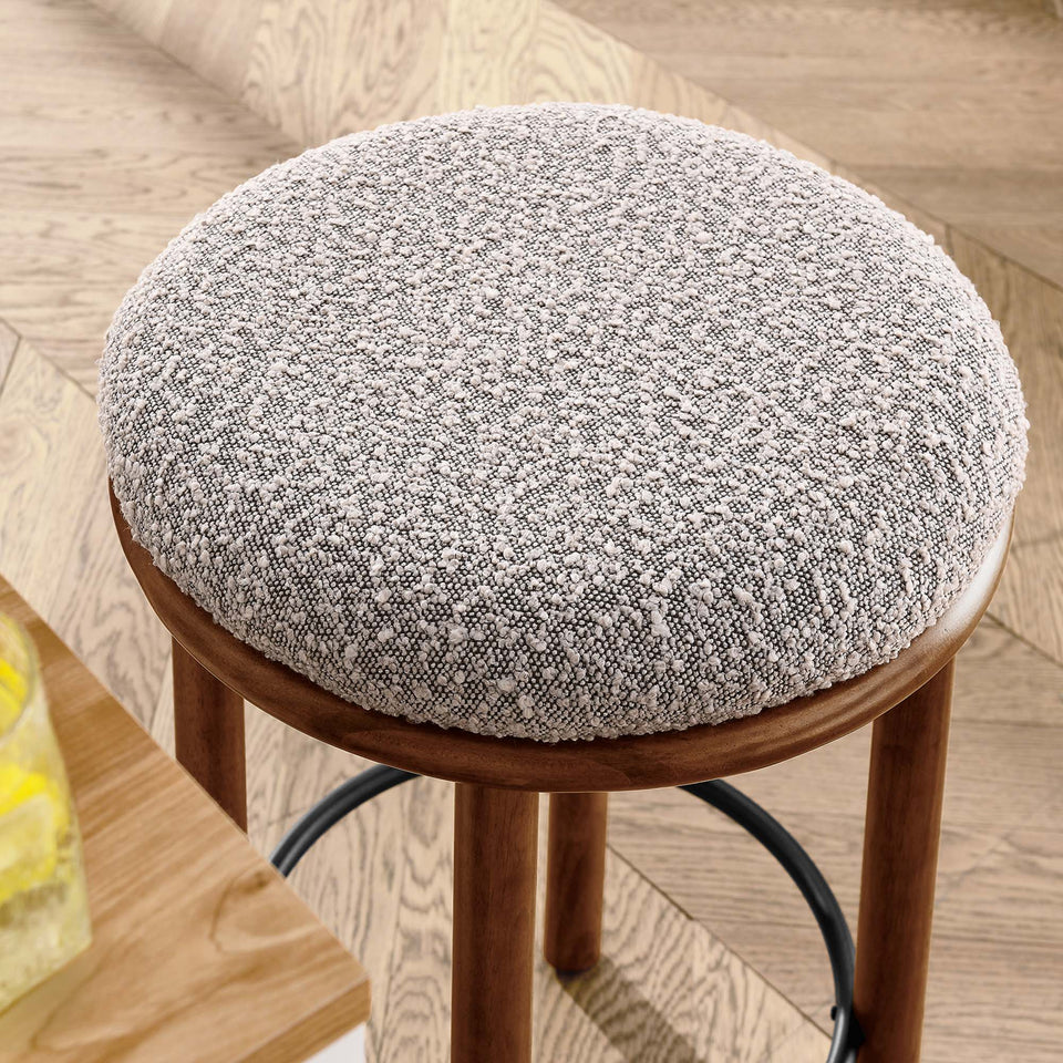 Fable Boucle Fabric Counter Stools Set of 2 by Modway