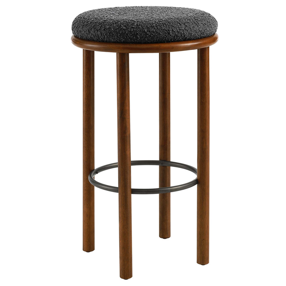Fable Boucle Fabric Bar Stools Set of 2 by Modway