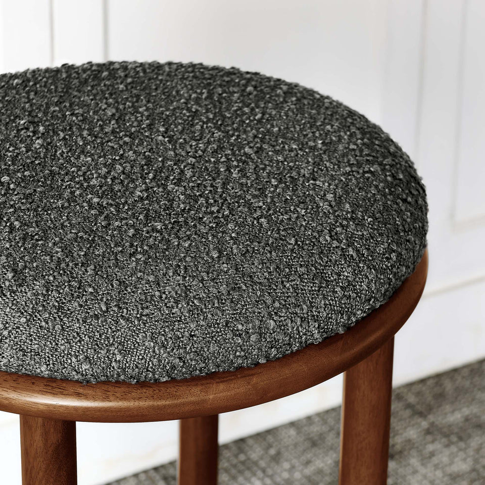 Fable Boucle Fabric Bar Stools Set of 2 by Modway