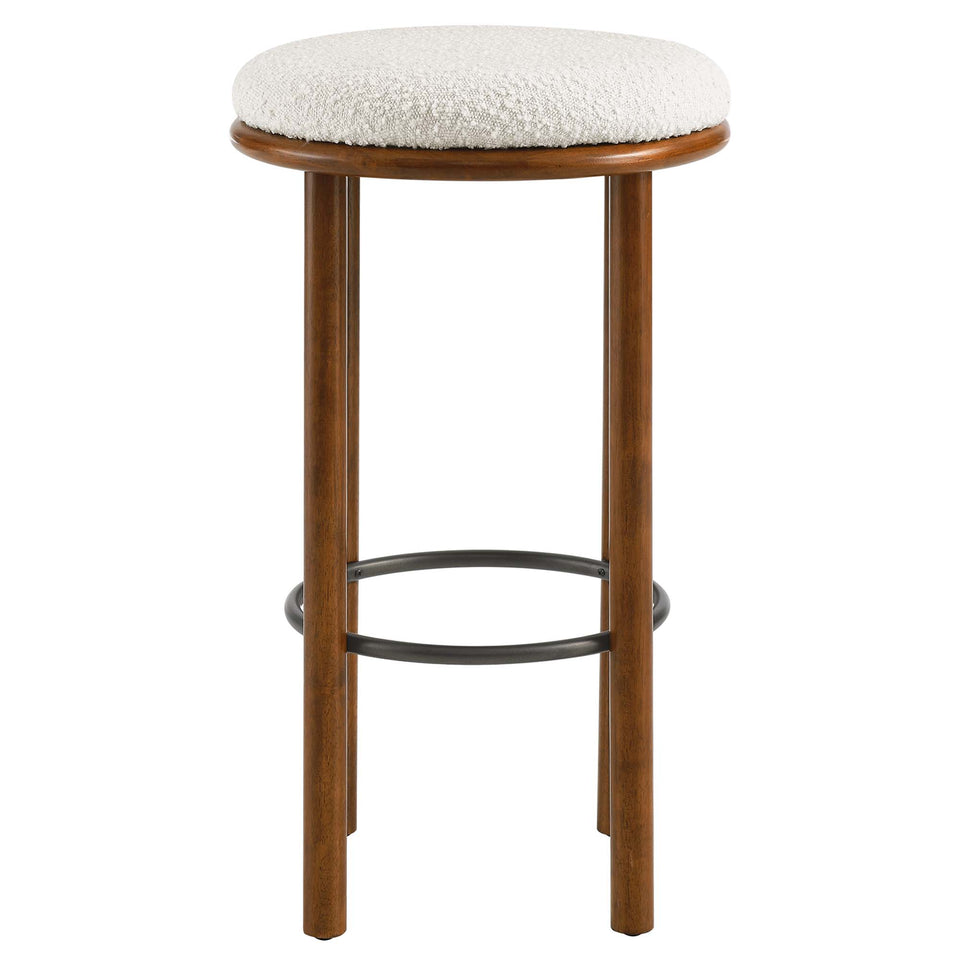 Fable Boucle Fabric Bar Stools Set of 2 by Modway