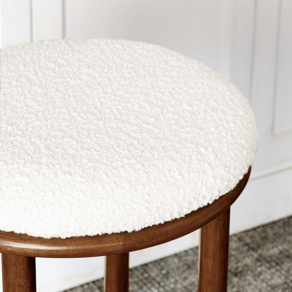 Fable Boucle Fabric Bar Stools Set of 2 by Modway