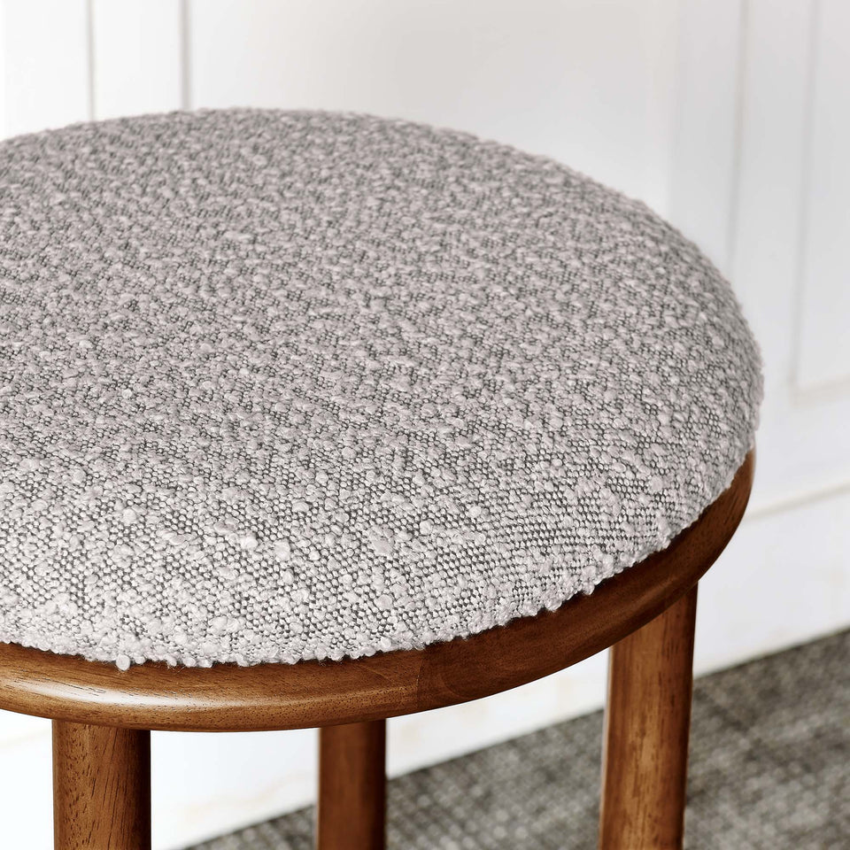 Fable Boucle Fabric Bar Stools Set of 2 by Modway