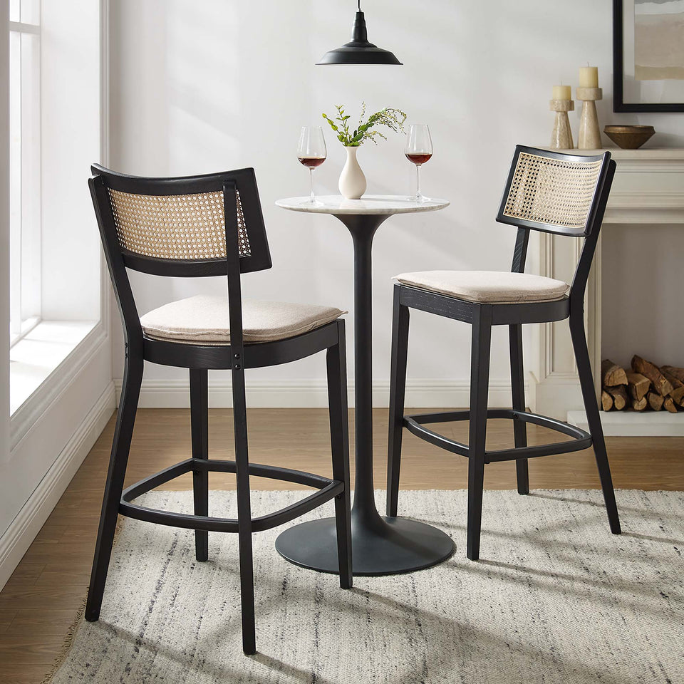 Caledonia Wood Bar Stools Set of 2 by Modway