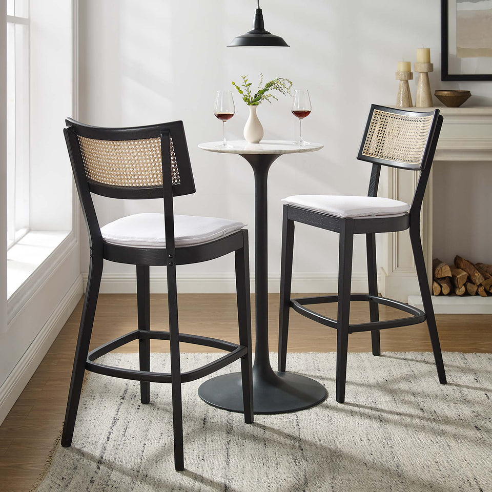Caledonia Wood Bar Stools Set of 2 by Modway
