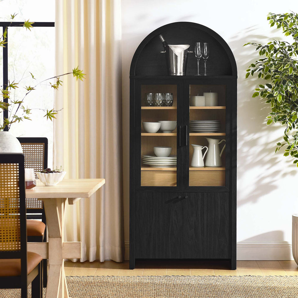 Evie Arched Tall Display Cabinet by Modway