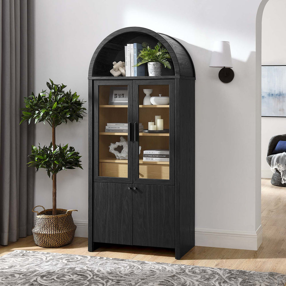 Evie Arched Tall Display Cabinet by Modway