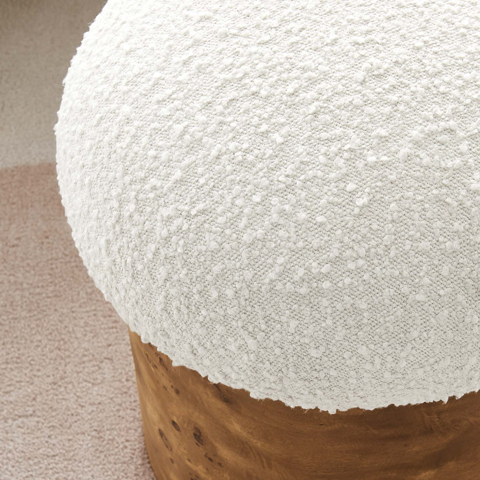 Breeze Boucle Upholstered Ottoman by Modway