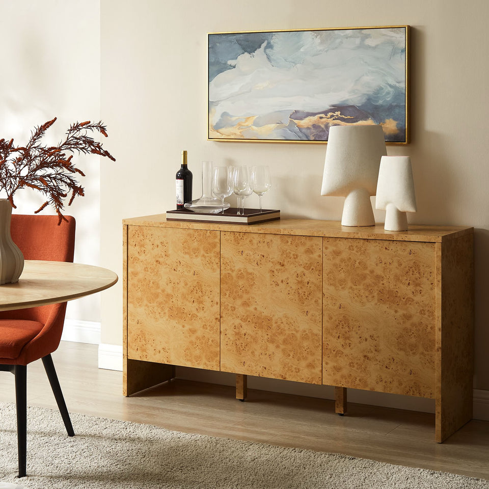Hudson 60" Burl Wood Sideboard by Modway