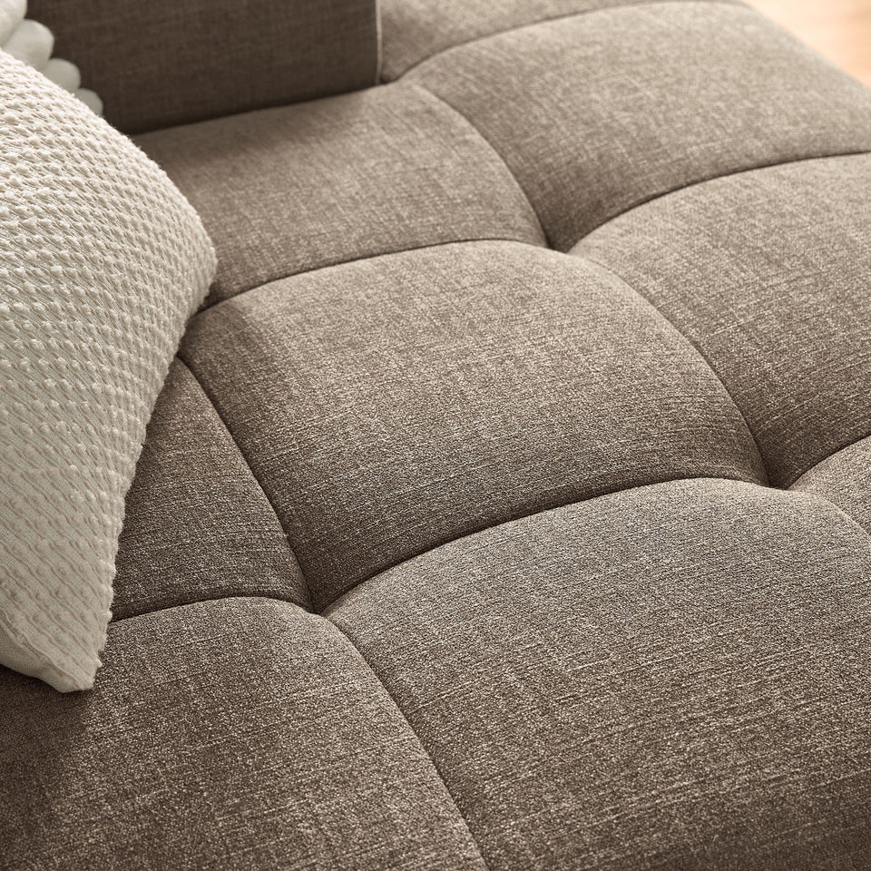 Liana Right-Facing Upholstered Fabric Modular Sofa with Chaise by Modway
