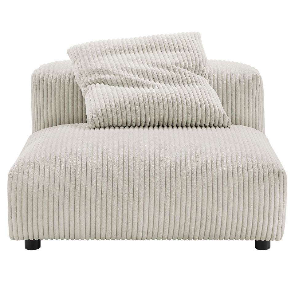 Solace 4-Piece Modular Corduroy Upholstered Sectional Sofa by Modway