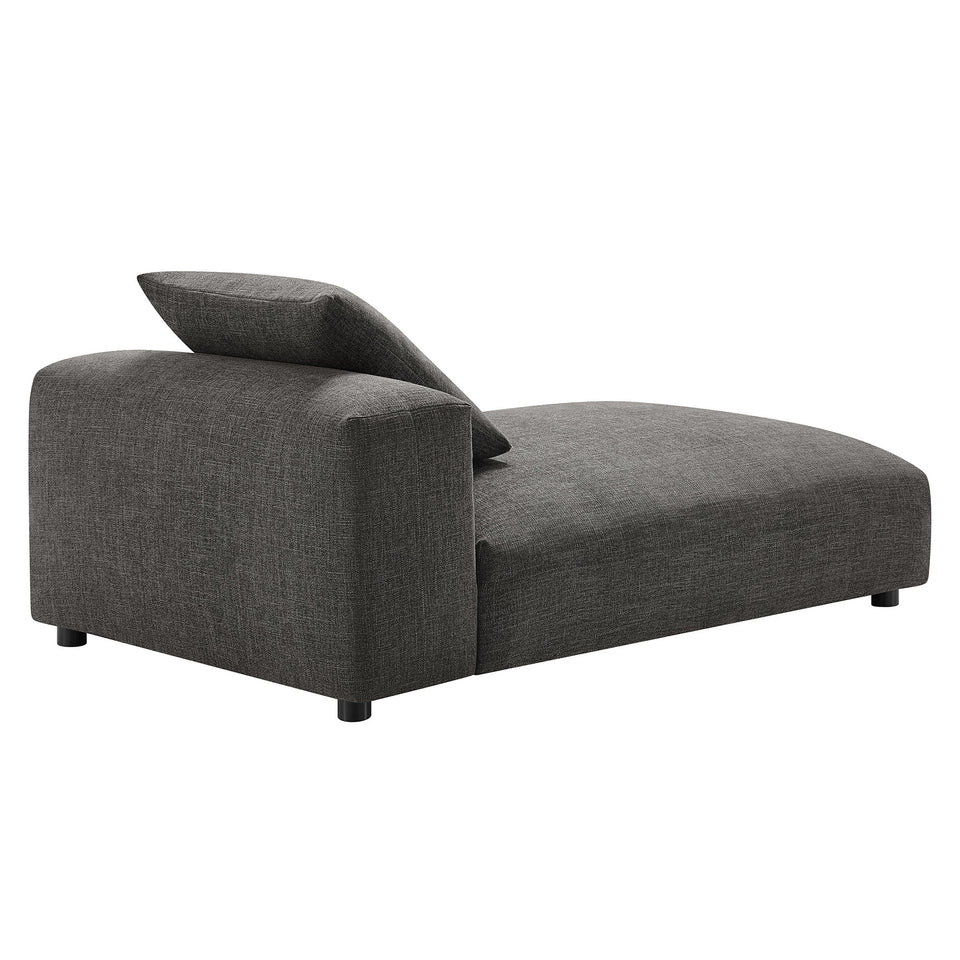 Solace Modular Upholstered Fabric Armless Chaise Lounge by Modway
