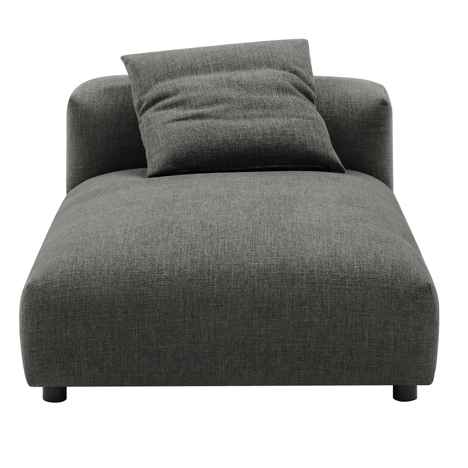 Solace Modular Upholstered Fabric Armless Chaise Lounge by Modway