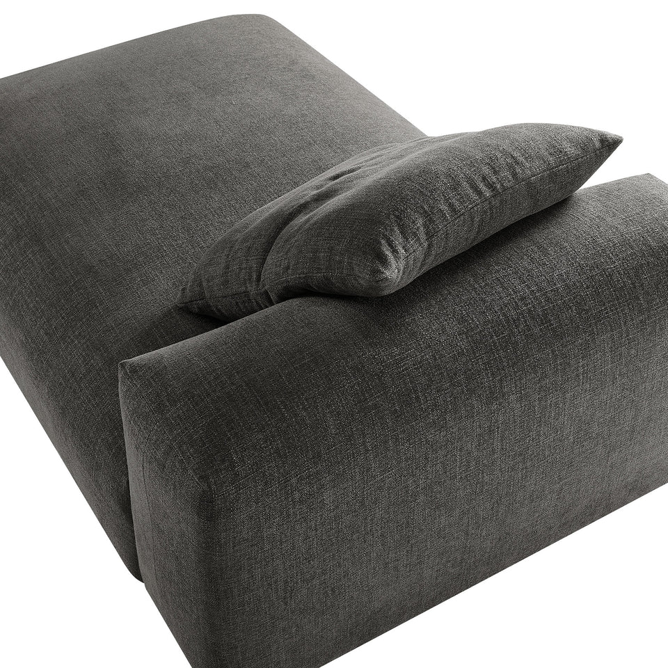Solace Modular Upholstered Fabric Armless Chaise Lounge by Modway