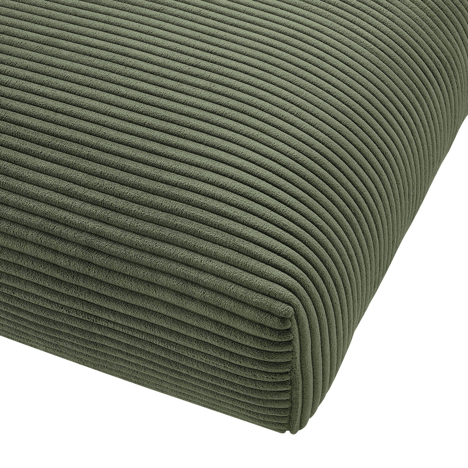 Solace Modular Corduroy Upholstered Ottoman by Modway