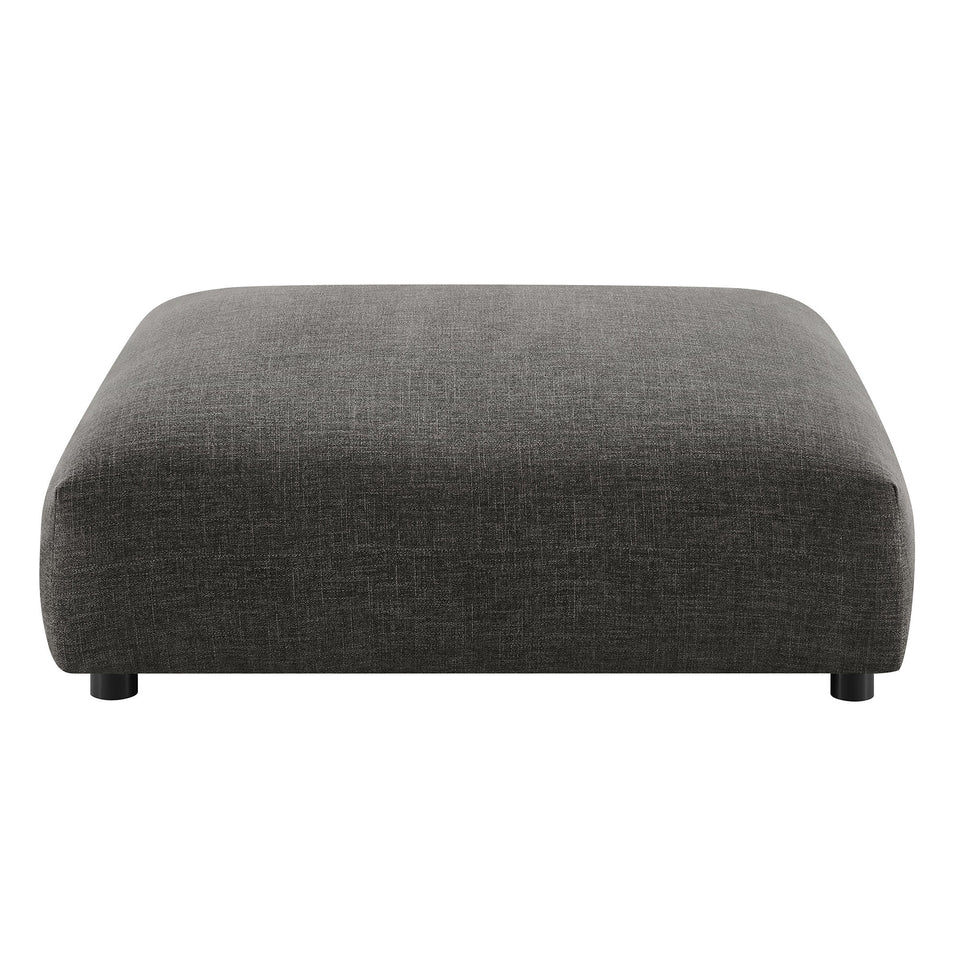 Solace Modular Upholstered Fabric Armless Loveseat and Ottoman Set by Modway