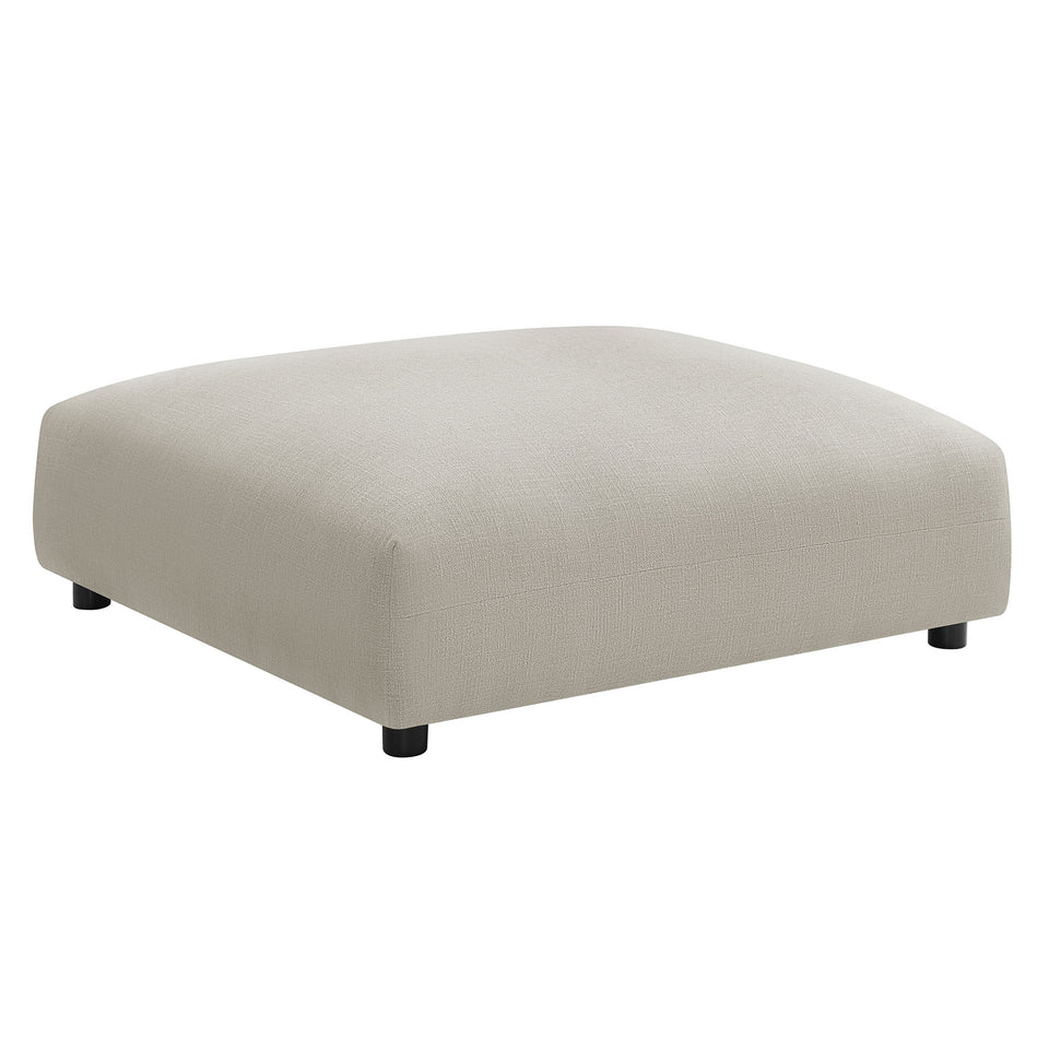 Solace Modular Upholstered Fabric Armless Loveseat and Ottoman Set by Modway