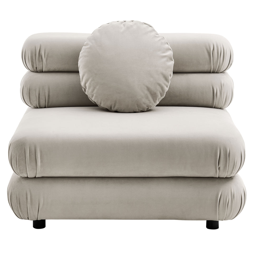 Jubilee 5-Piece Modular Performance Velvet Sectional Sofa by Modway
