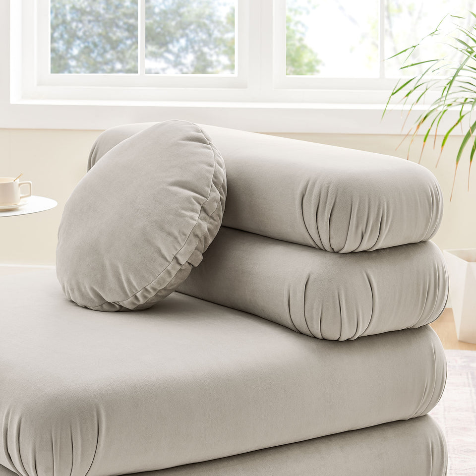 Jubilee Modular Performance Velvet Armless Chair by Modway