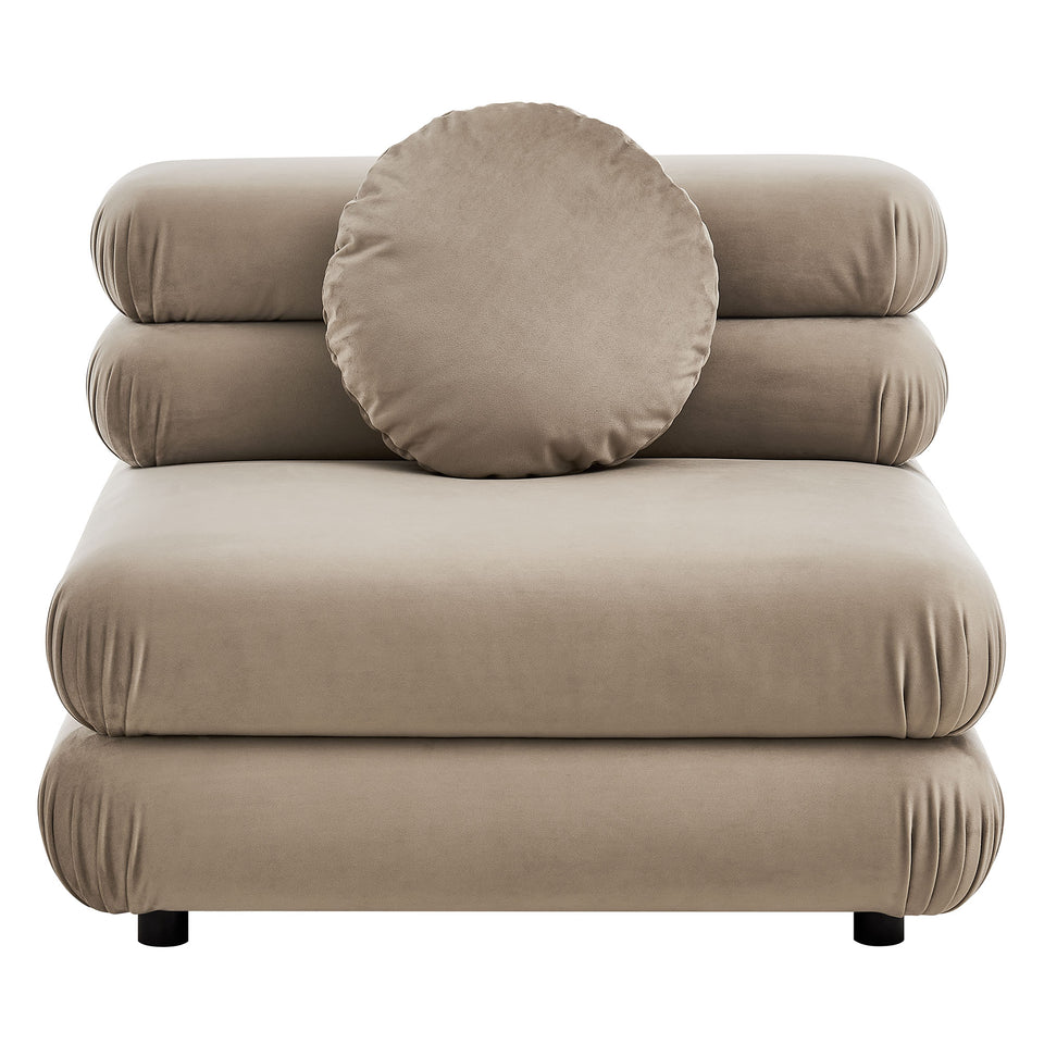 Jubilee 3-Piece Modular Performance Velvet Sectional Sofa by Modway