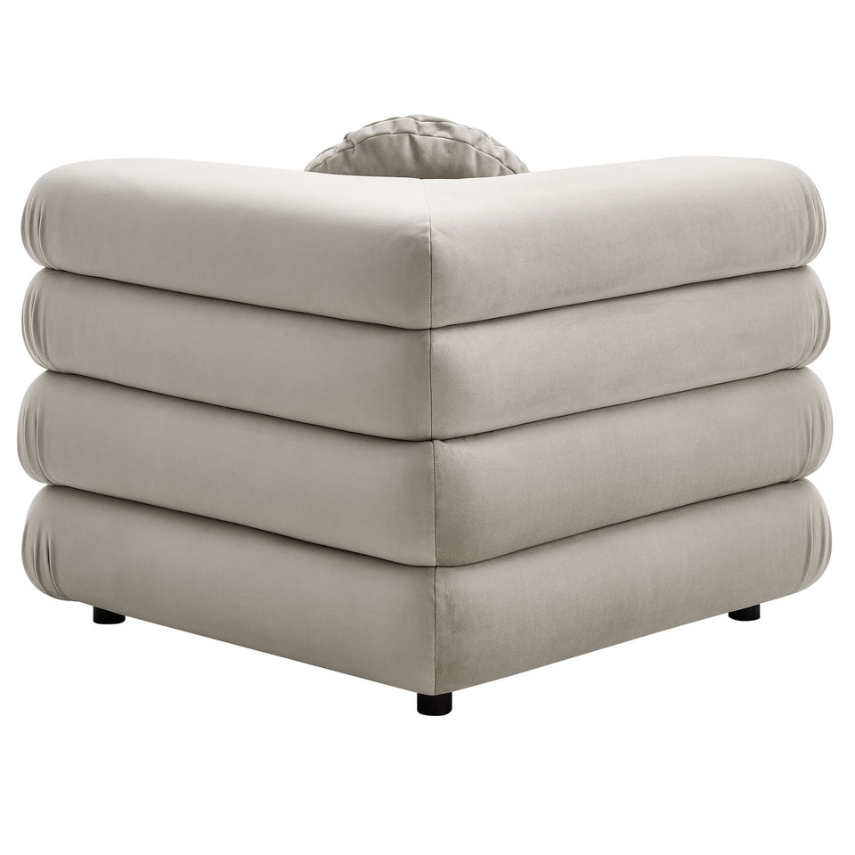 Jubilee 3-Piece Modular Performance Velvet Sectional Sofa by Modway