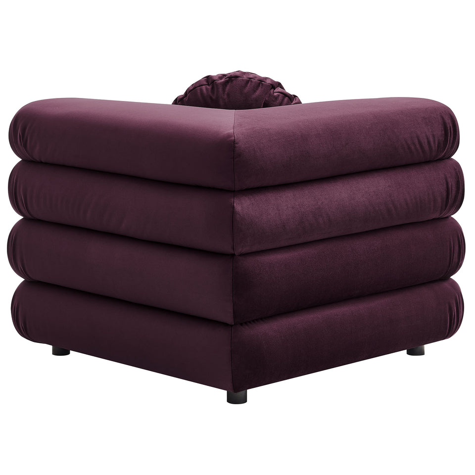 Jubilee Modular Performance Velvet Corner Chair by Modway