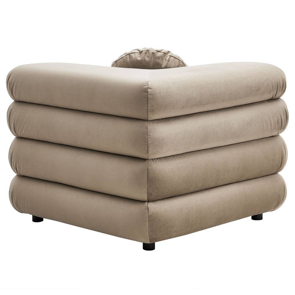 Jubilee 5-Piece Modular Performance Velvet Sectional Sofa by Modway
