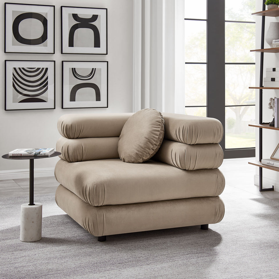 Jubilee Modular Performance Velvet Corner Chair by Modway