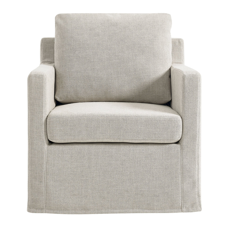 Serene Fabric Slipcovered Swivel Armchair by Modway