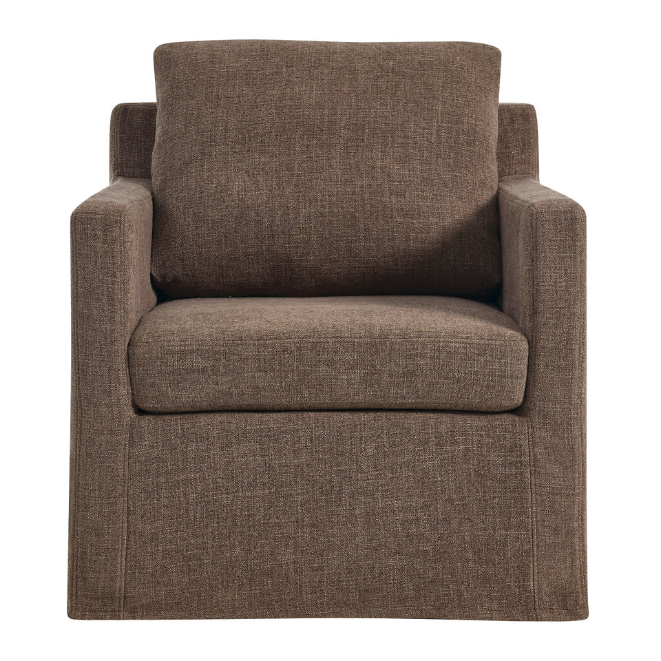 Serene Fabric Slipcovered Swivel Armchair by Modway