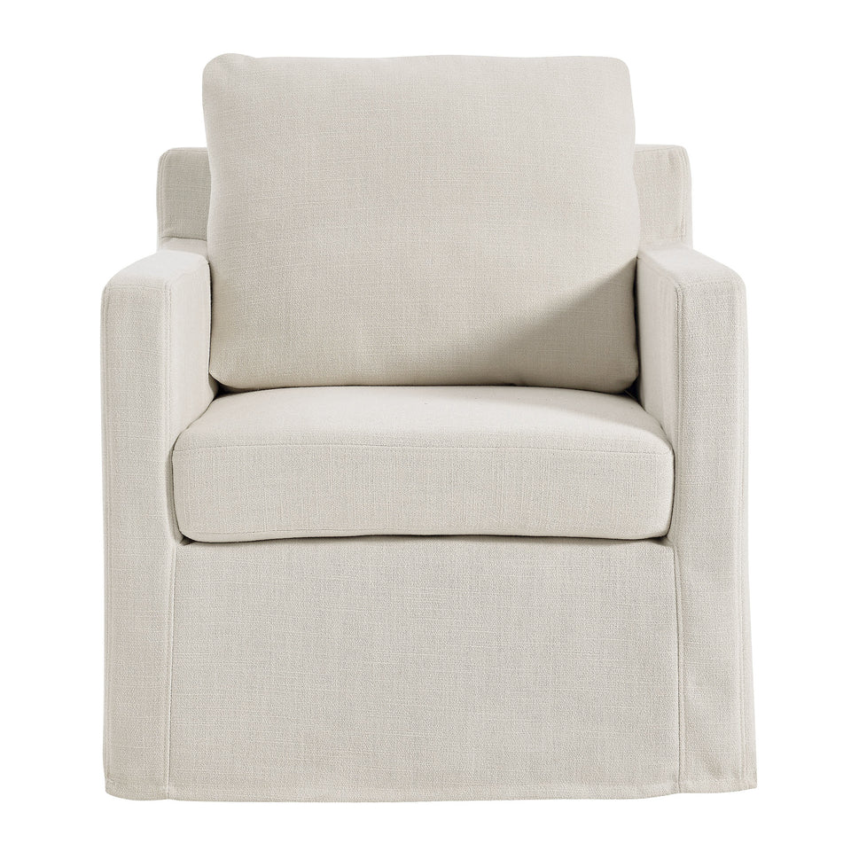 Serene Fabric Slipcovered Swivel Armchair by Modway