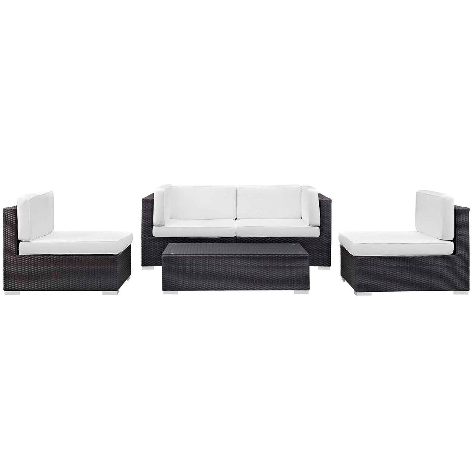 Camfora 5 Piece Outdoor Patio Sectional Set by Modway