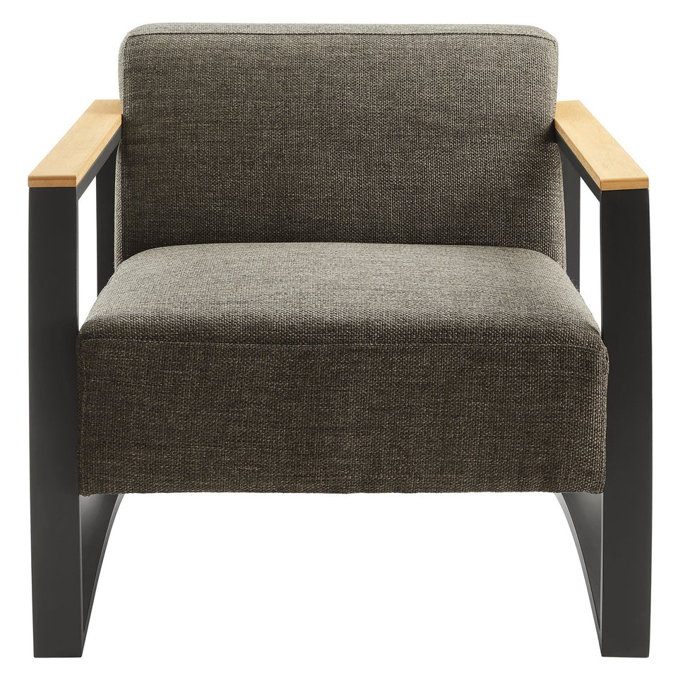 Sauve Outdoor Patio Aluminum and Fabric Armchair by Modway