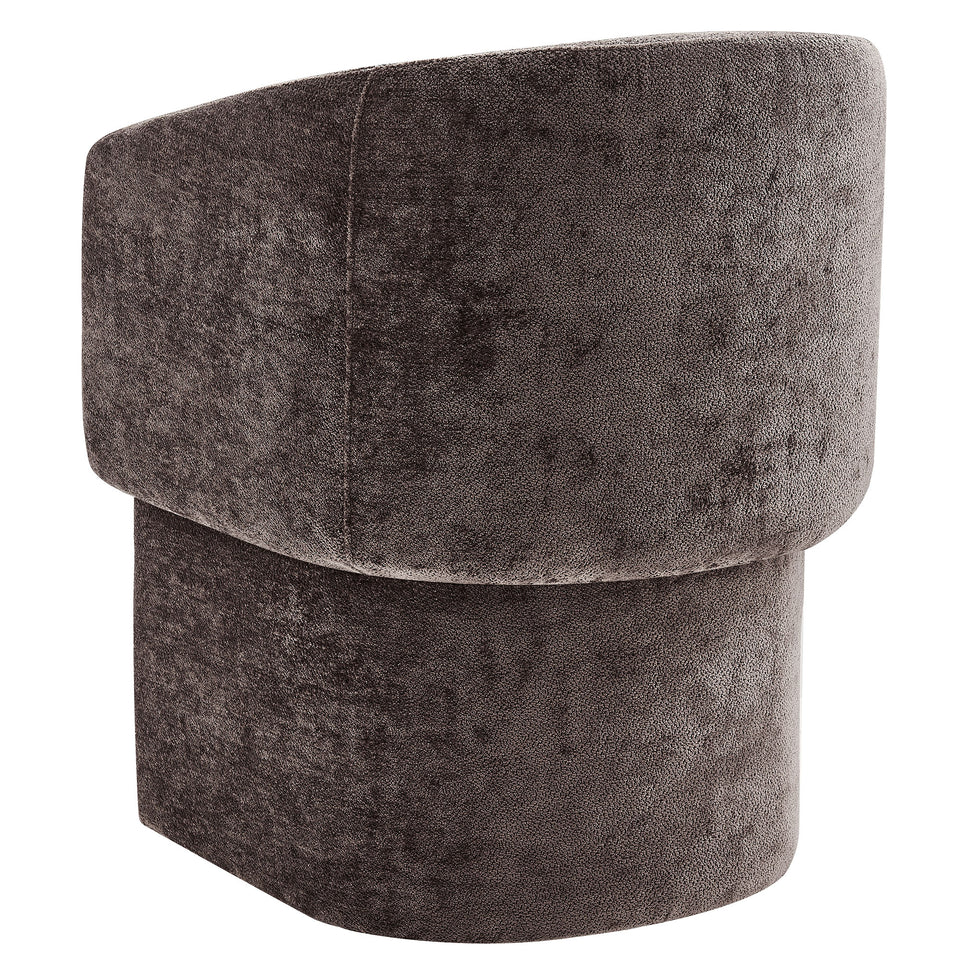 Verity Barrel Back Chenille Dining Armchair by Modway