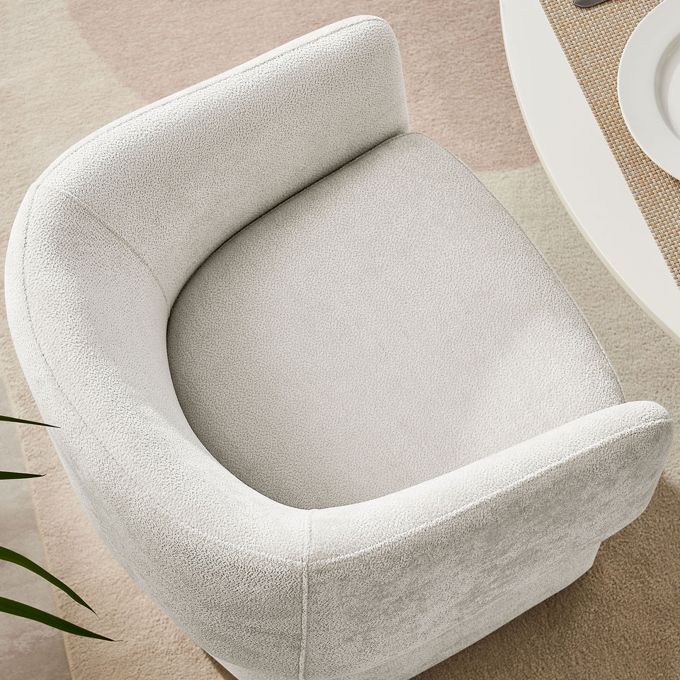 Verity Barrel Back Chenille Dining Armchair by Modway