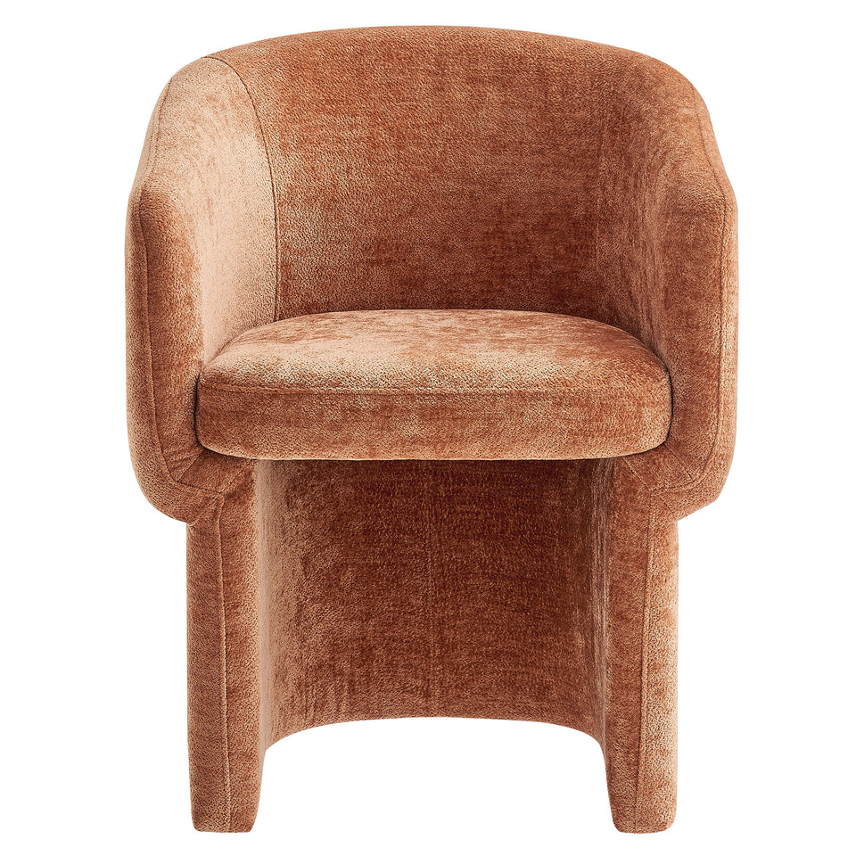 Verity Barrel Back Chenille Dining Armchair by Modway