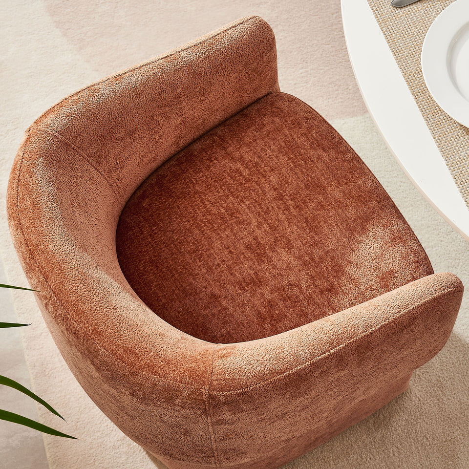 Verity Barrel Back Chenille Dining Armchair by Modway