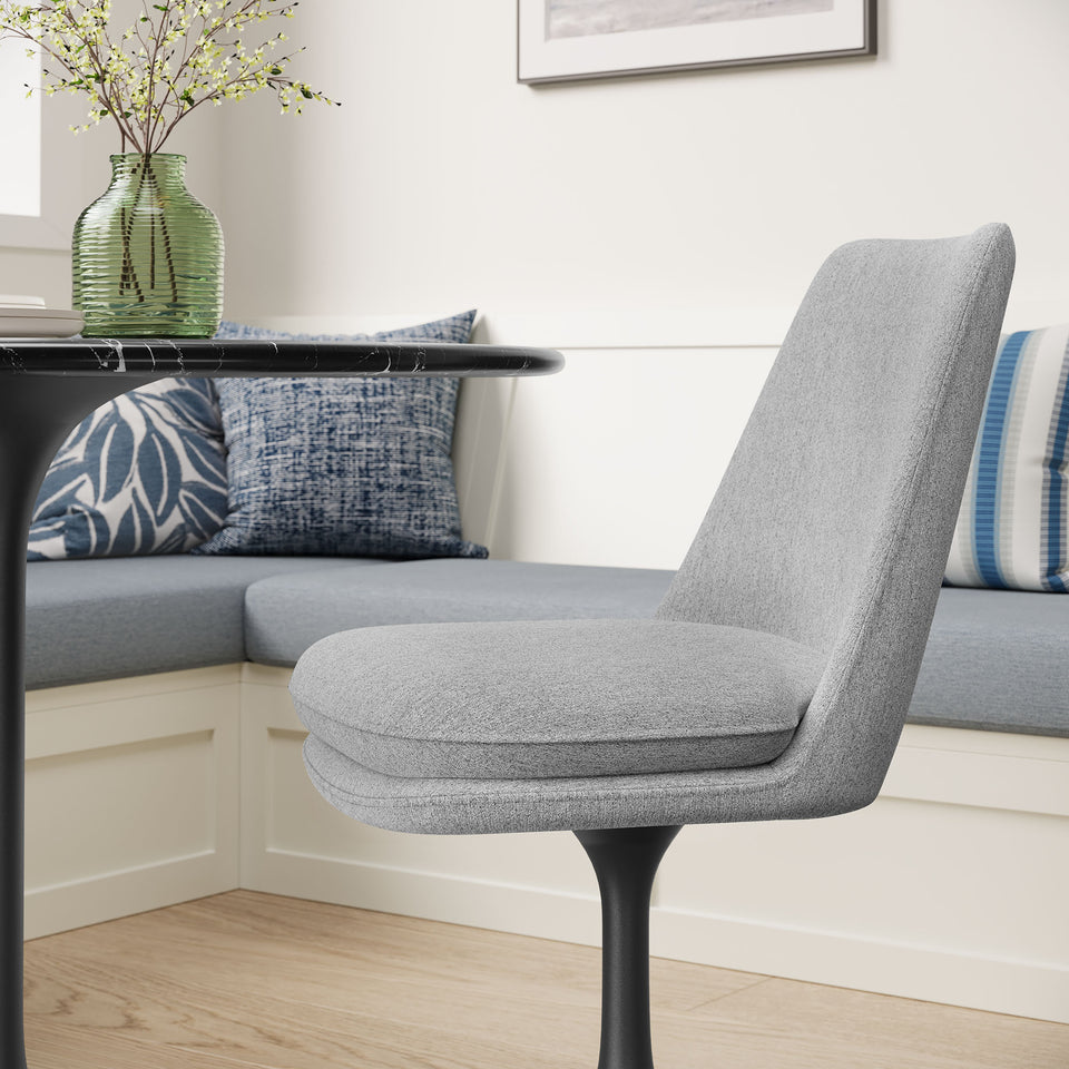 Lippa Swivel Dining Upholstered Side Chair by Modway