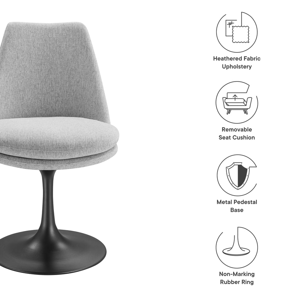 Lippa Swivel Dining Upholstered Side Chair by Modway