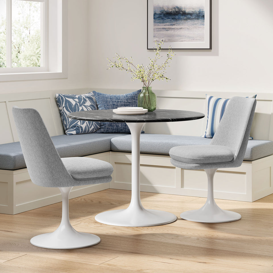 Lippa Swivel Dining Upholstered Side Chair by Modway