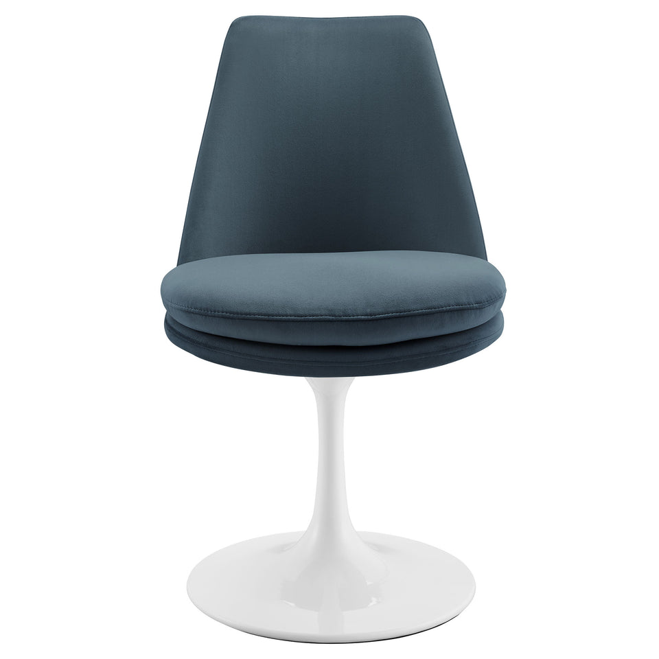 Lippa Swivel Dining Performance Velvet Side Chair by Modway